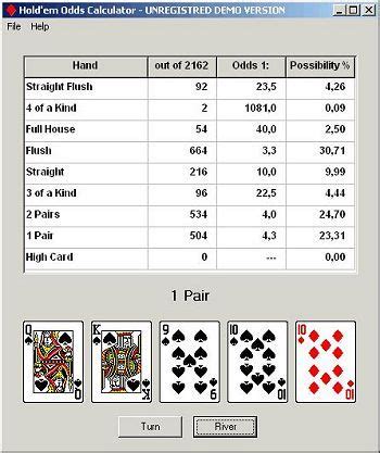 Omaha Holdem Odds Calculator.